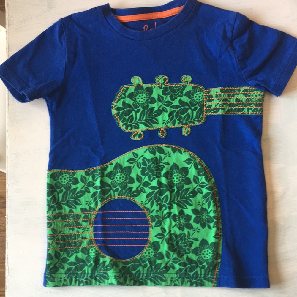 Mini Boden Guitar Appliqué T-Shirt